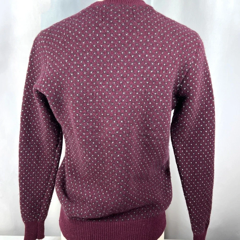Contemporary Reflections Women's Ronny Lambswool Blend‎ Wine Sweater Size M